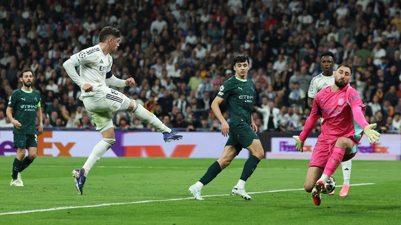 Kết quả Real Madrid vs Man City Ngày 12/3/2026 - Lượt đi vòng 1/8 Champions League 2 Valverde quá hay ở trận Real Madrid vs Man City