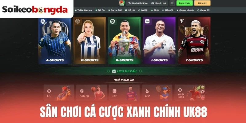 Soi kèo bóng đá 84 UK88 là sân chơi kèo bóng đá chuyên nghiệp từ Anh