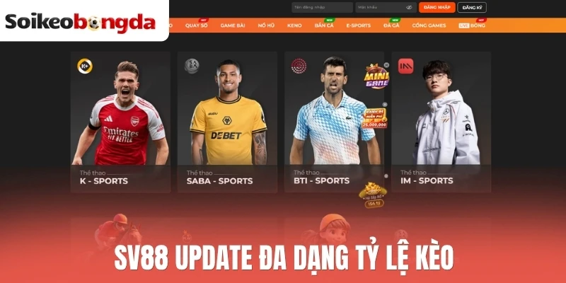 Soi kèo bóng đá 90 Sv88 cập nhật đa dạng loại kèo bóng đá chất lượng