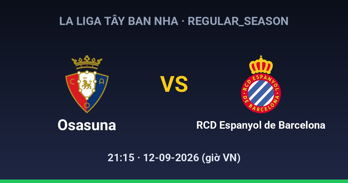 CA Osasuna vs RCD Espanyol de Barcelona